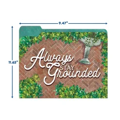 File Folders|Eureka Curiosity Garden File Folders, 1-Tab, Assorted, Letter Size, 6/Bundle (EU-866450-6)