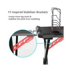 Computer Desks*Eureka Ergonomic 44" Computer Gaming Desk, Black (GD0085-BK)