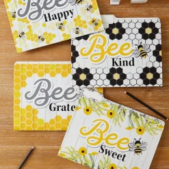 File Folders|Eureka The Hive File Folders, Straight Cut, Letter Size, Assorted Colors, 4/Pack, 6 Packs/Bundle (EU-866447-6)