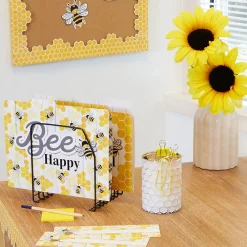 File Folders|Eureka The Hive File Folders, Straight Cut, Letter Size, Assorted Colors, 4/Pack, 6 Packs/Bundle (EU-866447-6)