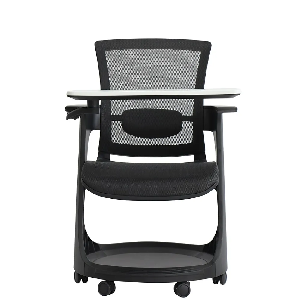 Office Chairs*Eurotech SKTRN-BLK Eduskate Mesh Conference Chair, Fixed Arms, Black