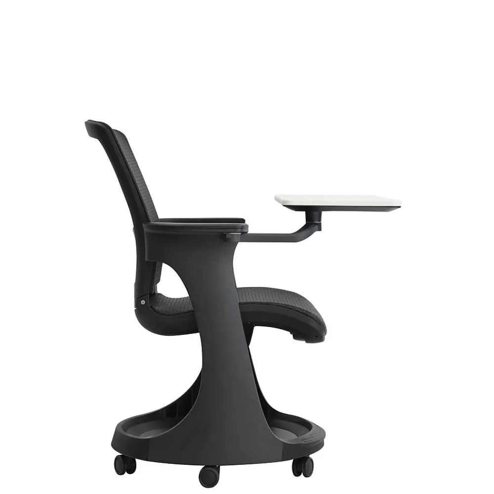 Office Chairs*Eurotech SKTRN-BLK Eduskate Mesh Conference Chair, Fixed Arms, Black
