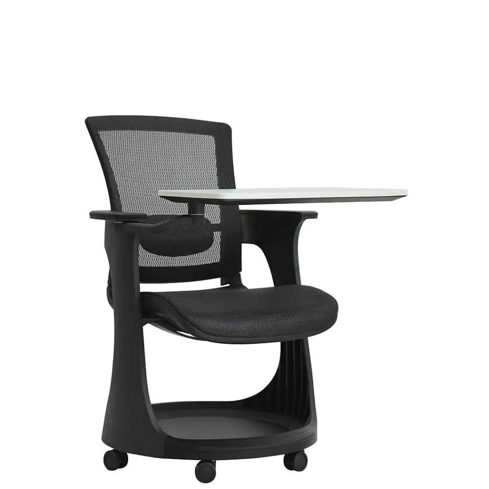 Office Chairs*Eurotech SKTRN-BLK Eduskate Mesh Conference Chair, Fixed Arms, Black