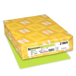 Card Stock*Exact 65 lb. Card Stock Paper, 8.5" x 11", Vulcan Green, 250 Sheets/Ream (WAU21869)
