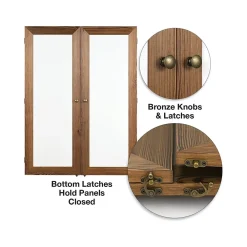 Dry Erase*Excello Global Products Double Sided Magnetic Steel Dry-Erase Whiteboard, Wood Frame, 5' x 3' (EGP-HD-0530-BN)