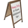 Dry Erase*Global Printed Products Excello Global Products Indestructible A-Frame Whiteboard, 40" x 22", Brown (EGP-HD-0538-BN)