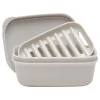 Plastic Soap Dish, Light Gray (SPLS-TRVL-0010)<Excello Global Products Outlet