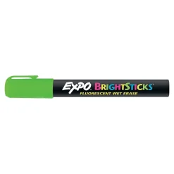 Markers|Expo BrightSticks Wet Erase Markers, Bullet Tip, Assorted, 5/Pack (14075)