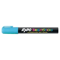 Markers|Expo BrightSticks Wet Erase Markers, Bullet Tip, Assorted, 5/Pack (14075)