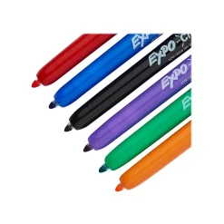 Markers|Expo Click Dry Erase Markers, Fine Tip, Assorted, 6/Pack (1751667)