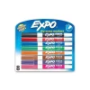 Markers|Expo Dry Erase Marker, Fine Tip, Assorted, 8/Pack (86601)