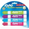 Markers|Expo Dry Erase Markers, Chisel Tip, Assorted, 4/Pack (81029)