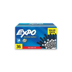 Markers|Expo Dry Erase Markers, Fine Tip, , 36/Pack (1921062) Black