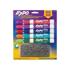 Markers|Expo Dry Erase Starter Set, Chisel Tip, Assorted, 10/Pack (80835)