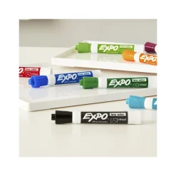 Markers|Expo Dry-Erase Marker, Chisel Tip, Black, 8/Pack (1980443)
