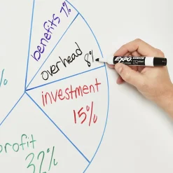 Markers|Expo Tank Dry Erase Markers, Chisel Tip, Assorted Inks, 8/Pack (1743032)