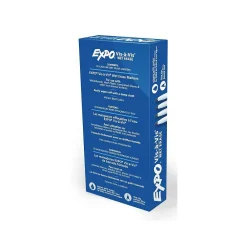 Markers|Expo Vis-A-Vis Wet Erase Markers, Fine Point, Black, Dozen (16001)