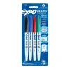 Markers|Expo Vis-a-Vis Wet Erase Markers, Fine Point, Assorted, 4/Pack (16074/2134341)