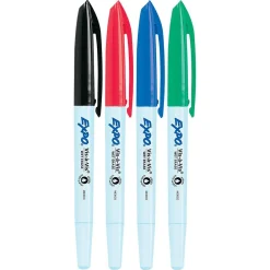 Markers|Expo Vis-a-Vis Wet Erase Markers, Fine Point, Assorted, 4/Pack (16074/2134341)