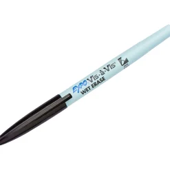 Markers|Expo Vis-a-Vis Wet Erase Marker, Fine Tip, Black Ink, 5/Pack (16665/2134050)