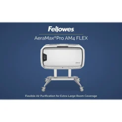 Fellowes AeraMax Pro AM4 FLEX True HEPA Tower Air Purifier, 5-Speed, Silver/White ( AM4 FLEX )