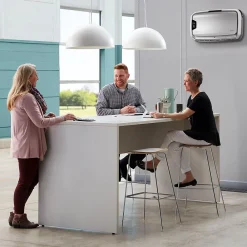 Fellowes AeraMax Pro AM4 PC H13 True HEPA Hardwired Wall Mounted Air Purifier, Stainless (9573101)