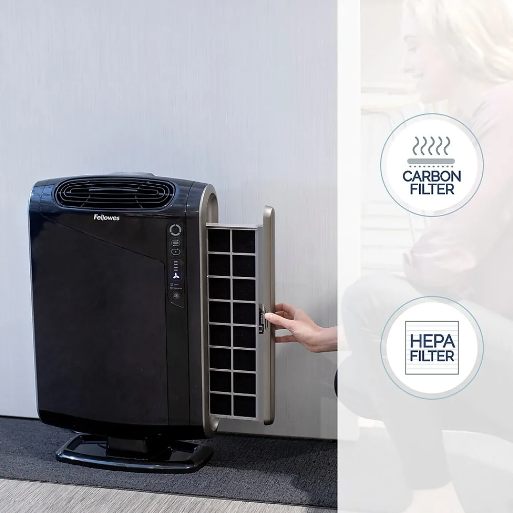 Fellowes AeraMax,True HEPA Console Air Purifier, Black (9286201/AEAAMAX)
