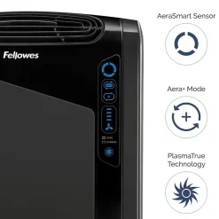 Fellowes AeraMax,True HEPA Console Air Purifier, Black (9286201/AEAAMAX)