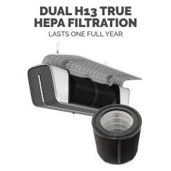 Fellowes Array AC2 True HEPA Ceiling Mounted Air Purifier, 5-Speed, White (5889201)