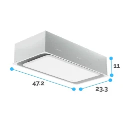 Fellowes Array AR1 UVC UV Light Ceiling Mounted Air Purifier, 1-Speed, White (5889501)