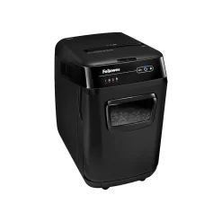 Clearance Fellowes AutoMax 200C 200-Sheet Cross-Cut Commercial Shredder (4653501)