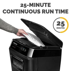 Outlet Fellowes AutoMax 200M 200 Sheet Micro-Cut Personal Shredder (4656201)