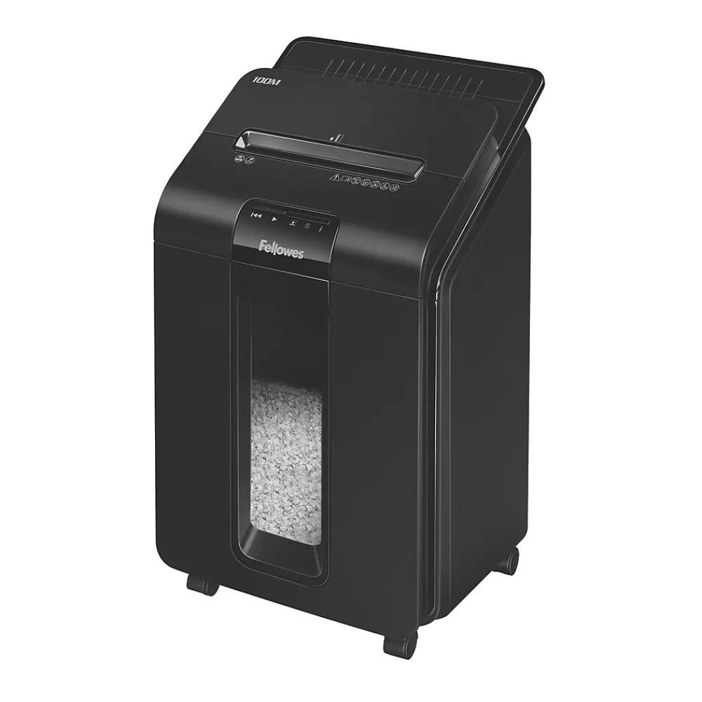 Clearance Fellowes AutoMax 100M 100-Sheet Micro-Cut Shredder (4629001)