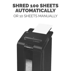 Clearance Fellowes AutoMax 100M 100-Sheet Micro-Cut Shredder (4629001)