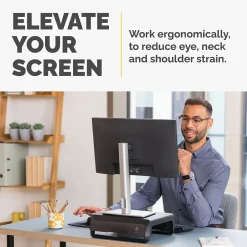 Online Fellowes Breyta Collection Adjustable Monitor Stand, (100098502) Black