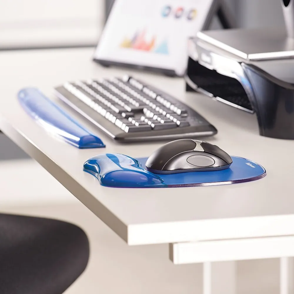 Online Fellowes Crystals Gel Wrist Rest, (91137) Blue