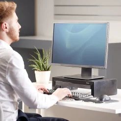 Outlet Fellowes Designer Suites Adjustable Monitor Riser, Up to 32