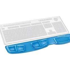 Sale Fellowes Gel Keyboard Palm Support with Microban, Non-Skid Backing, (9183101) Blue