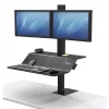 Discount Fellowes Lotus Adjustable Monitor Stand, Black (8082001)