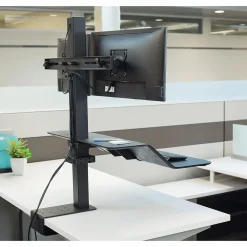 Discount Fellowes Lotus Adjustable Monitor Stand, Black (8082001)