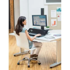 Standing Desks*Fellowes Lotus VE Sit-Stand Single Manual Lift Workstation, Black (2750862)