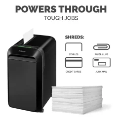 Discount Fellowes LX220 20-Sheet Micro-Cut Shredder, Black (5015401)