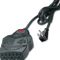 Fellowes Mighty 8-Outlet Surge Protector, 1460 Joules, 6' Cord, Black (99091)