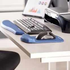 Online Fellowes PlushTouch Foam Wrist Rest, (9287401) Blue