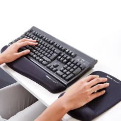 Best Fellowes PlushTouch Wrist Rest with Microban, (9252101) Black