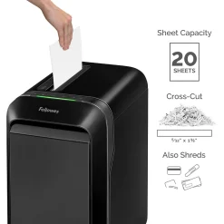 Fellowes Powershred LX190 20-Sheet Cross Cut Personal Paper Shredder (FEL5501701)
