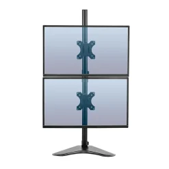 Outlet Fellowes Professional Series Freestanding Dual Stacking Monitor Arm, Up to 32", Black (8044001)