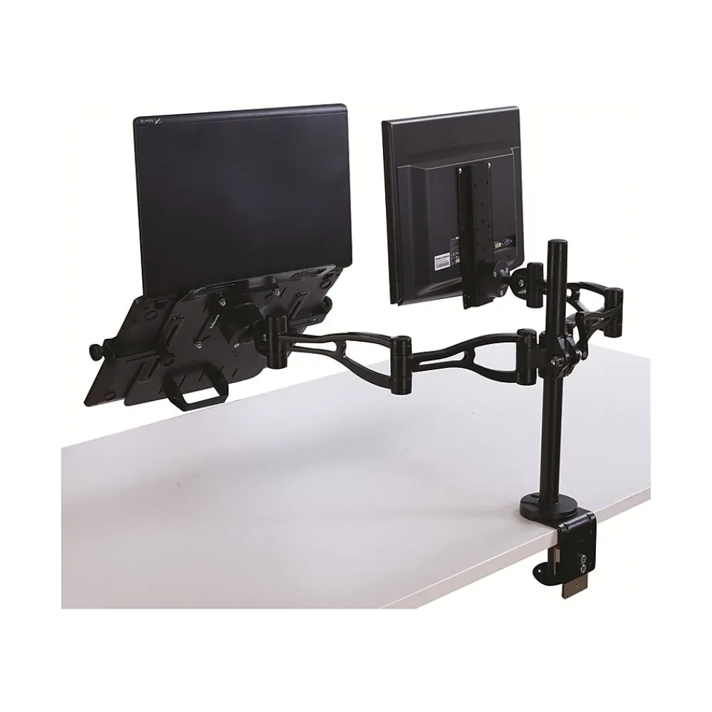 Best Fellowes Professional Series Depth Adjustable Dual Monitor Arm, Up to 32", Black (8041701)