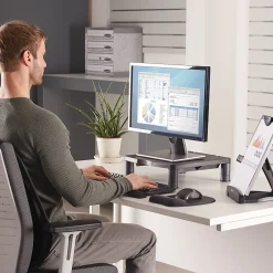 Best Fellowes Standard Adjustable Monitor Riser, Up to 42