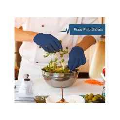 Powder Free Nitrile Gloves, Latex Free, Medium, Navy Blue, 50/Box (FMN100179)<FifthPulse Best